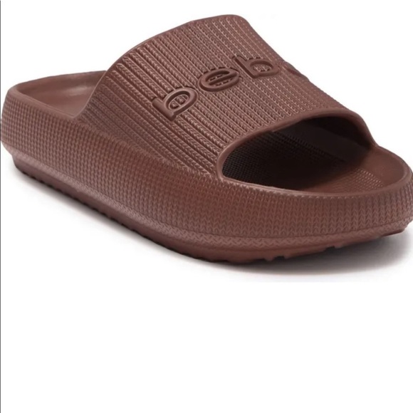 bebe Shoes - NWOT Bebe “Malaga Macchiato” slides